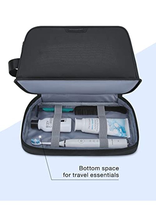 Toiletry Bag for Men,BAGSMART Travel Bag,Dopp Kit with Large Capacity,Water Resistant Shower Bag for Travel Essentials,Shaving Bag for Travel,Sports,Black 2