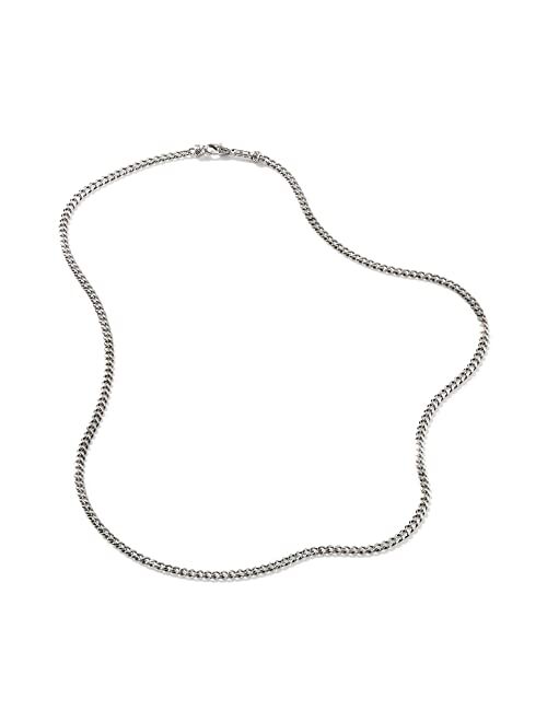 John Hardy Men's Classic Chain Silver 3.9mm Curb Chain Necklace