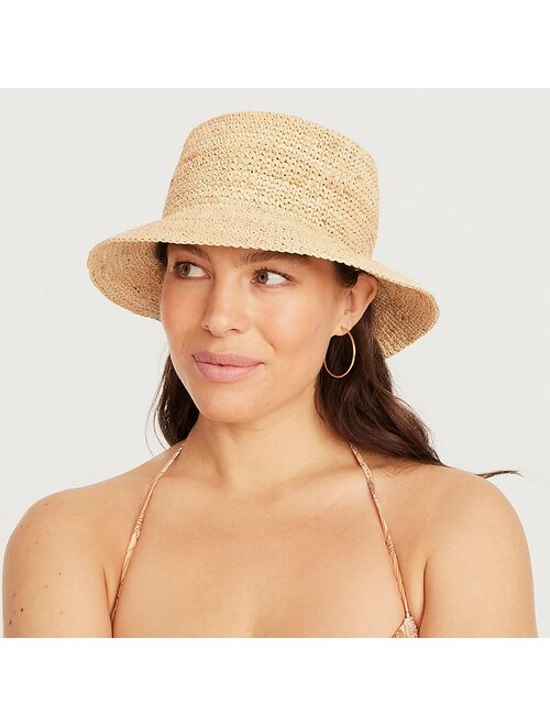 J.Crew Raffia bucket hat