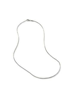 Men's Classic Chain Silver 2mm Box Chain Necklace