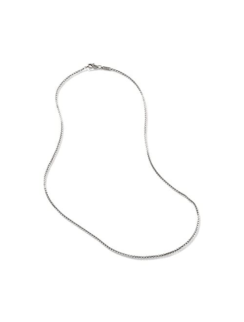 John Hardy Men's Classic Chain Silver 2mm Box Chain Necklace