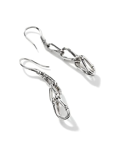 John Hardy Bamboo Linear Drop Earrings
