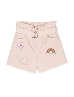 Philosophy Di Lorenzo Serafini Kids multiple-patches belted shorts
