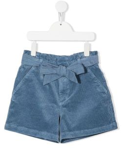 Ralph Lauren Kids bow-detail corduroy shorts