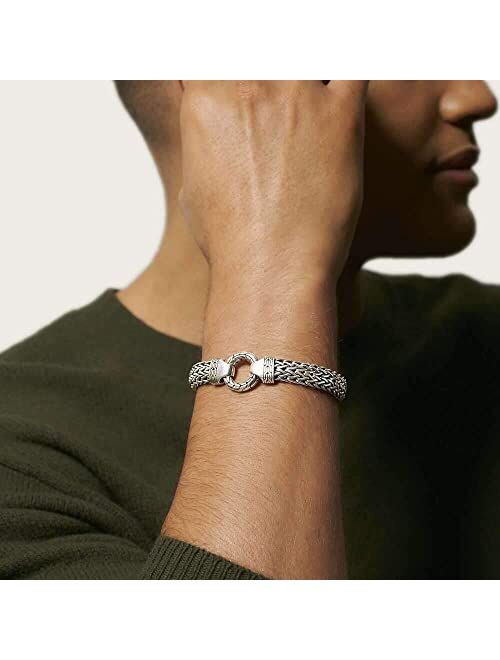 John Hardy Men's "Classic Chain" Sterling Silver 11mm Chain Bracelet with Lobster Clasp