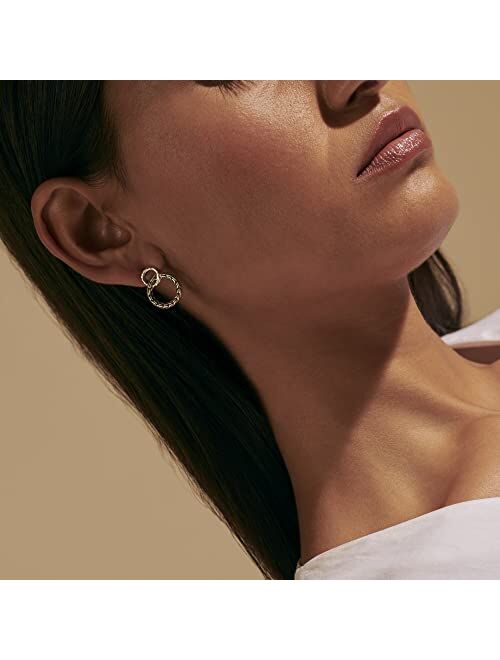 John Hardy Classic Chain Hammered Silver Interlinking Earrings