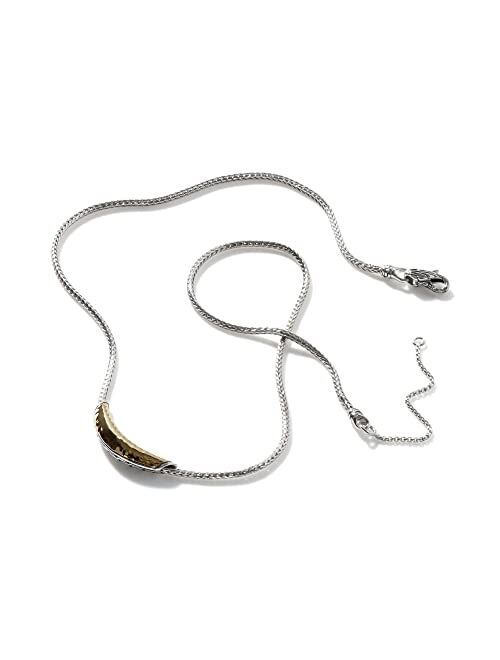 John Hardy WOMEN's Classic Chain Arch Hammered 18K Gold and Silver Necklace, Size 16-18 Adjustable BG