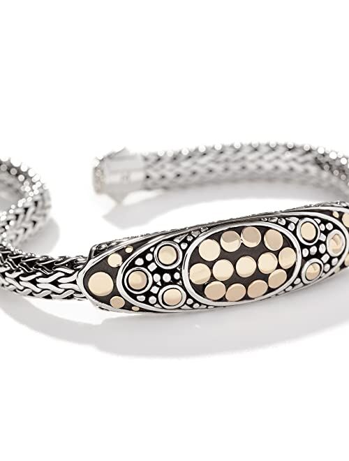 John Hardy WOMEN's Dot Jaisalmer Gold & Silver Oval Station Bracelet