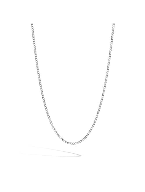 John Hardy Classic Chain Silver 2.1mm Curb Chain Necklace