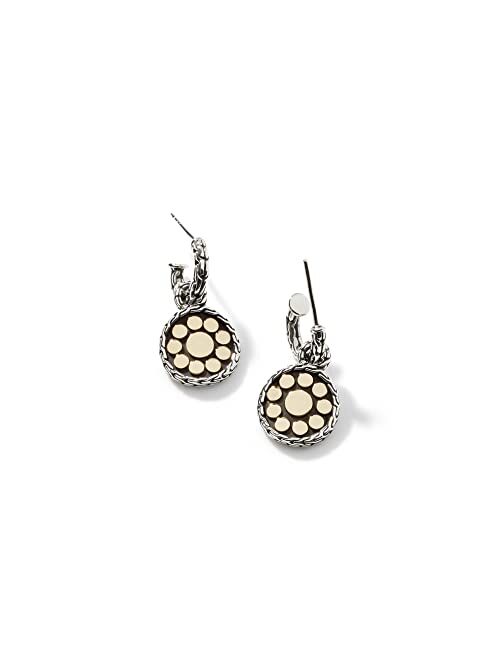 John Hardy WOMEN's Dot Gold & Silver Small Round Hoop Drop Earrings