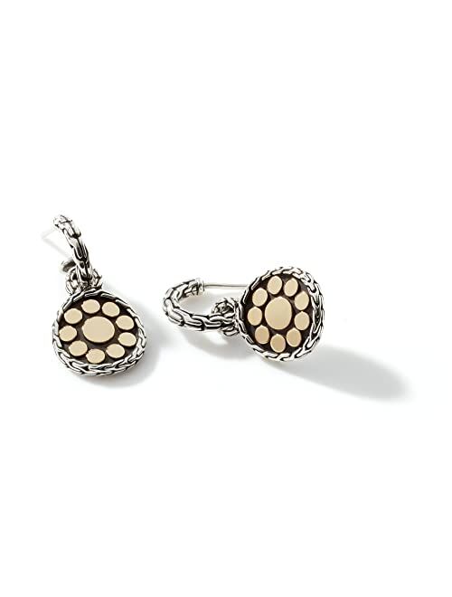 John Hardy WOMEN's Dot Gold & Silver Small Round Hoop Drop Earrings