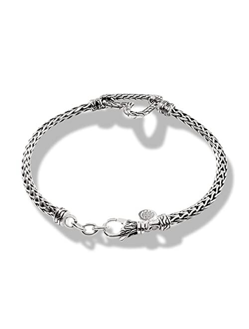 John Hardy Classic Chain Manah Slim Chain Heart Bracelet with Lobster Clasp