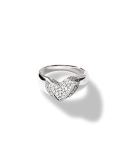 Classic Chain Manah Silver Diamond Pave (0.19ct) Ring