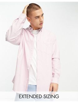 90s oversized oxford shirt in pink