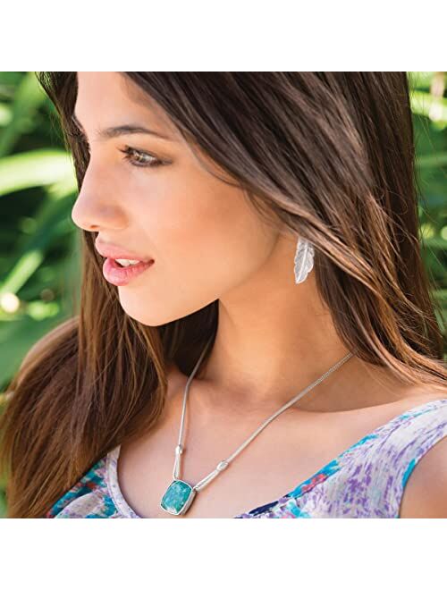 Silpada 'Etched Feather' Drop Earrings in Sterling Silver