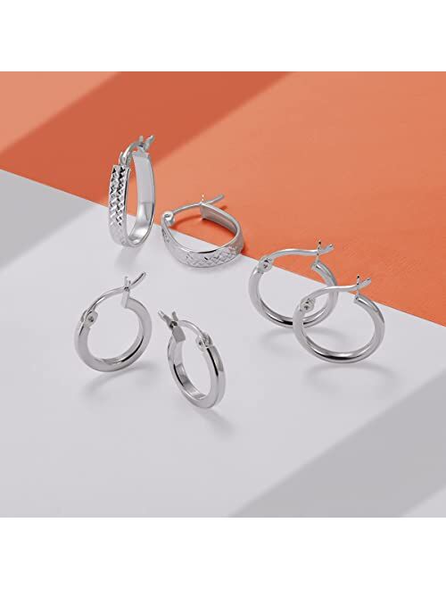 Silpada 'Squared Off' Hoop Earrings in Sterling Silver