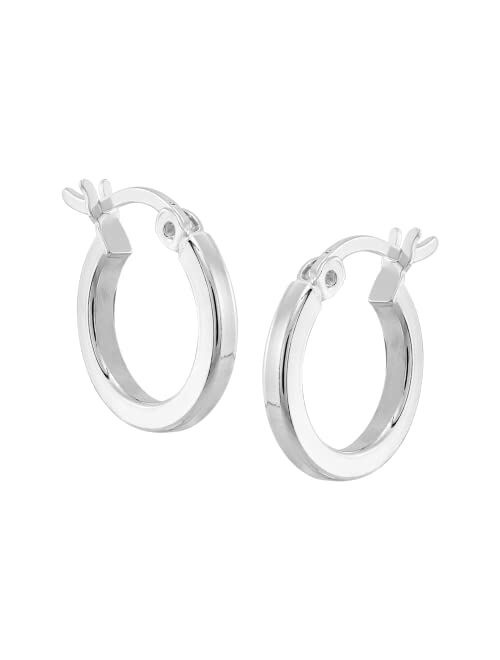 Silpada 'Squared Off' Hoop Earrings in Sterling Silver