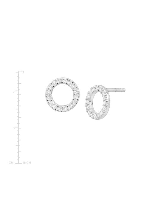Silpada 'Brillante' Cubic Zirconia Stud Earrings in Sterling Silver