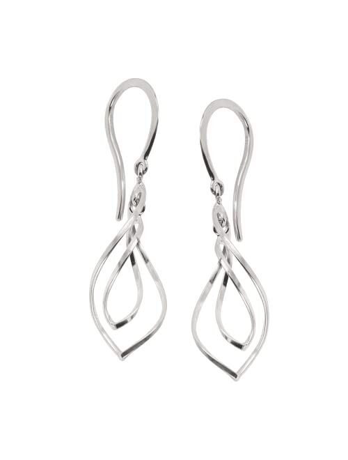 Silpada 'Water Drop' Twisted Drop Earrings in Sterling Silver