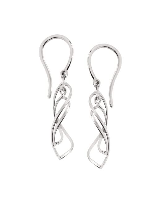 Silpada 'Water Drop' Twisted Drop Earrings in Sterling Silver
