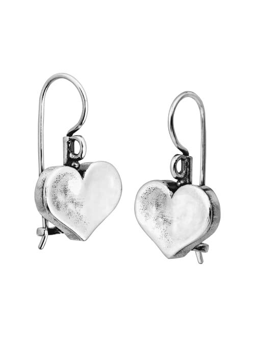 Silpada 'Heart on the Line' Heart Drop Earrings in Sterling Silver