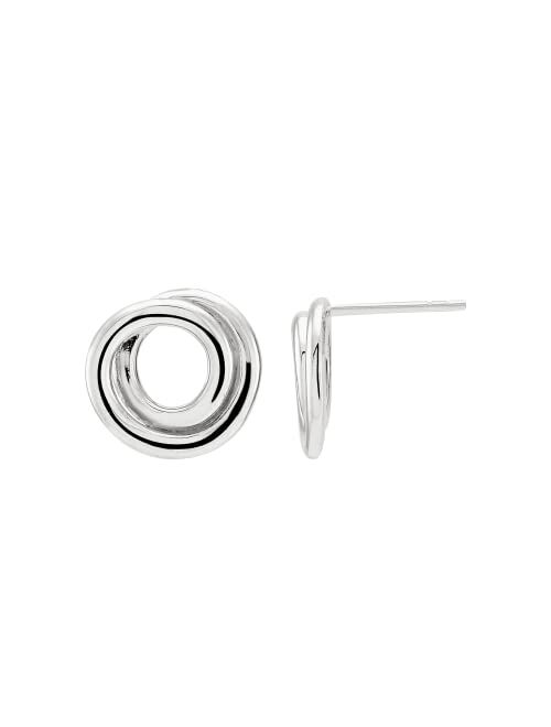 Silpada 'Karma Swirl' Stud Earrings in Sterling Silver