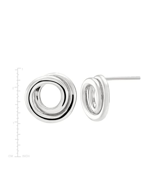 Silpada 'Karma Swirl' Stud Earrings in Sterling Silver