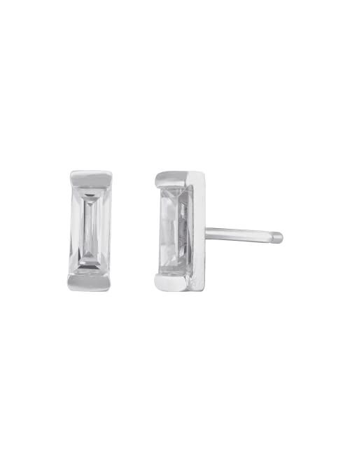 Silpada 'Ice Bars' Cubic Zirconia Stud Earrings in Sterling Silver