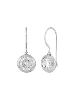 'Special Sparkle' Cubic Zirconia Dangle Earrings in Sterling Silver