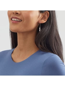 'Mic Drop' Sterling Silver Freshwater Cultured Pearl Threader Earrings