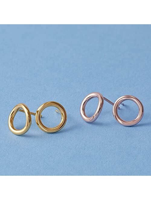 Silpada 'Karma' Open Circle Stud Earrings in Sterling Silver