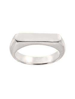 'Big Idea' Flat-Top Ring in Sterling Silver