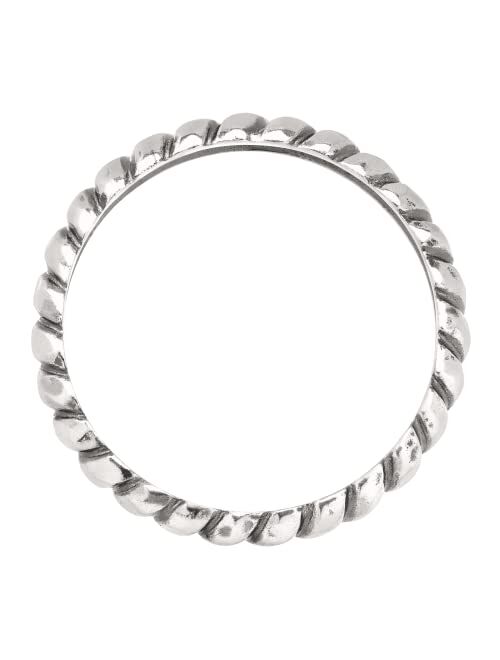Silpada 'Belle Fleur' Twisted Stacking Ring in Sterling Silver