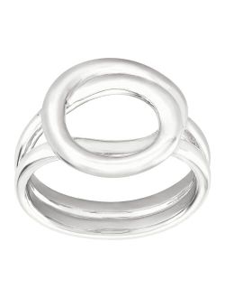 'Karma Swirl' Ring in Sterling Silver