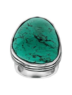 'Tumbled Turquoise' Natural Turquoise Ring in Sterling Silver