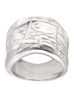 'Desert Wishes' Etched Ring in Sterling Silver