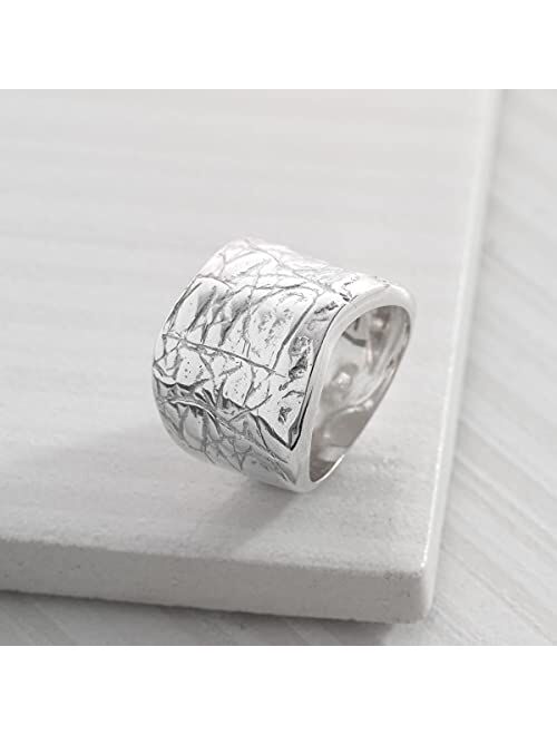 Silpada 'Desert Wishes' Etched Ring in Sterling Silver
