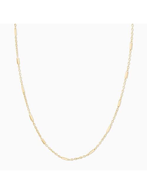 gorjana Women's Tatum Necklace, 18k Gold Plated, Link Bar Chain