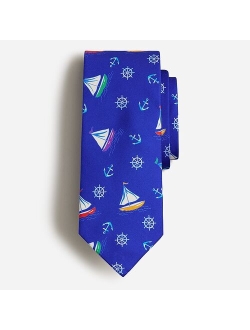 English silk tie in pattern