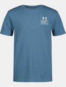 Boys' UA Outdoor Horizon Logo Short Sleeve T-Shirt