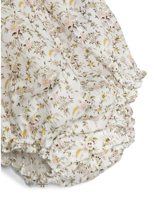 Bonpoint floral-print cotton romper