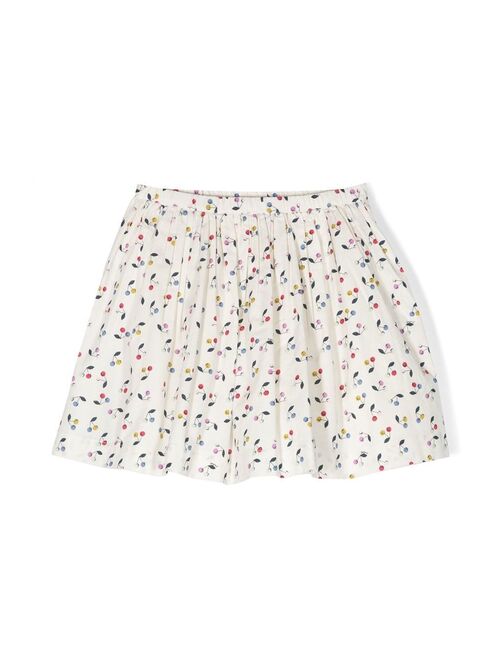 Bonpoint cherry-print mini skirt