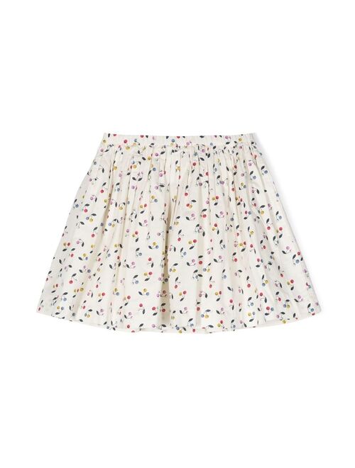 Bonpoint cherry-print mini skirt