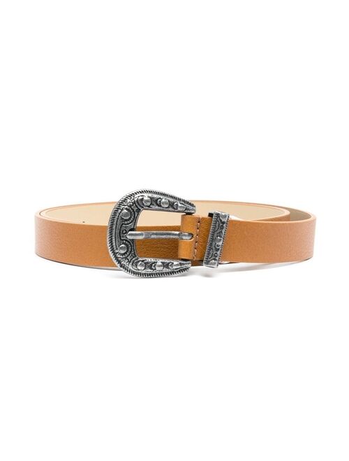 Bonpoint engraved leather belt