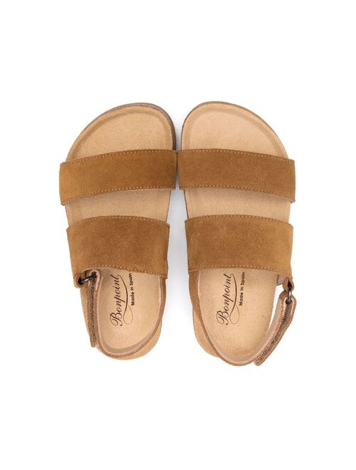 Bonpoint suede slingback sandals