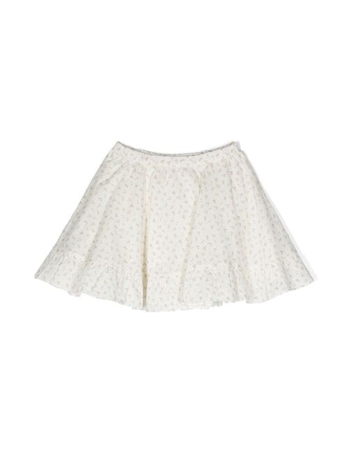 Bonpoint cherry-print flared mini skirt