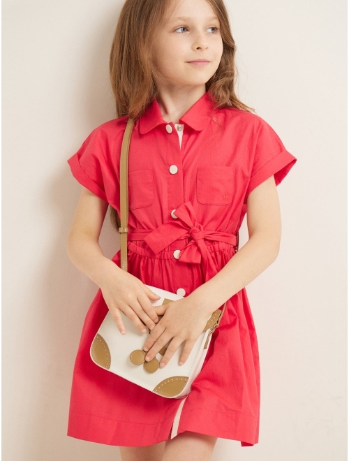 Bonpoint Gisele short-sleeve shirt dress