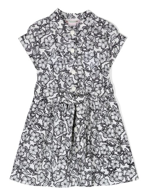 Bonpoint Gisele floral-print shirt dress