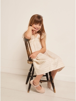 cherry-print ruffle dress