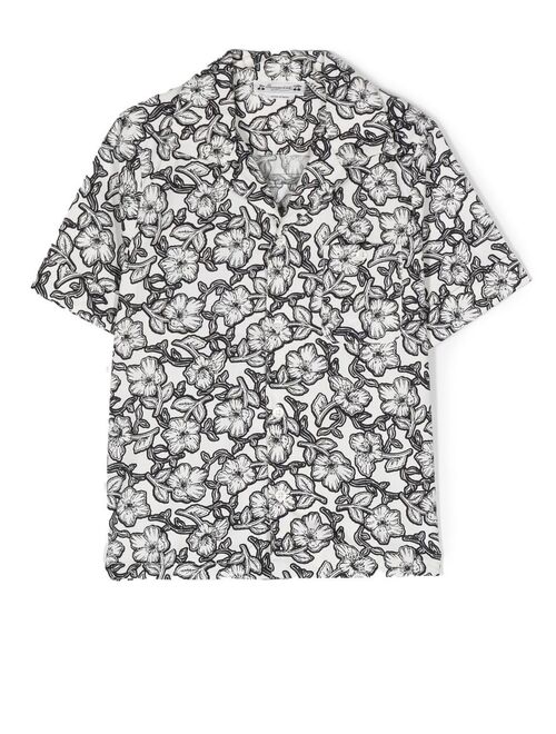 Bonpoint floral-print short-sleeved shirt